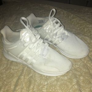 White EQT adidas worn twice unisex